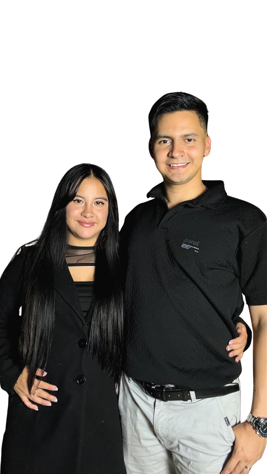 Kevin Oliveros y Valentina Caucali